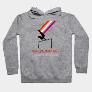 HIHO LOGO (Lesbian flag - transparent) Hoodie